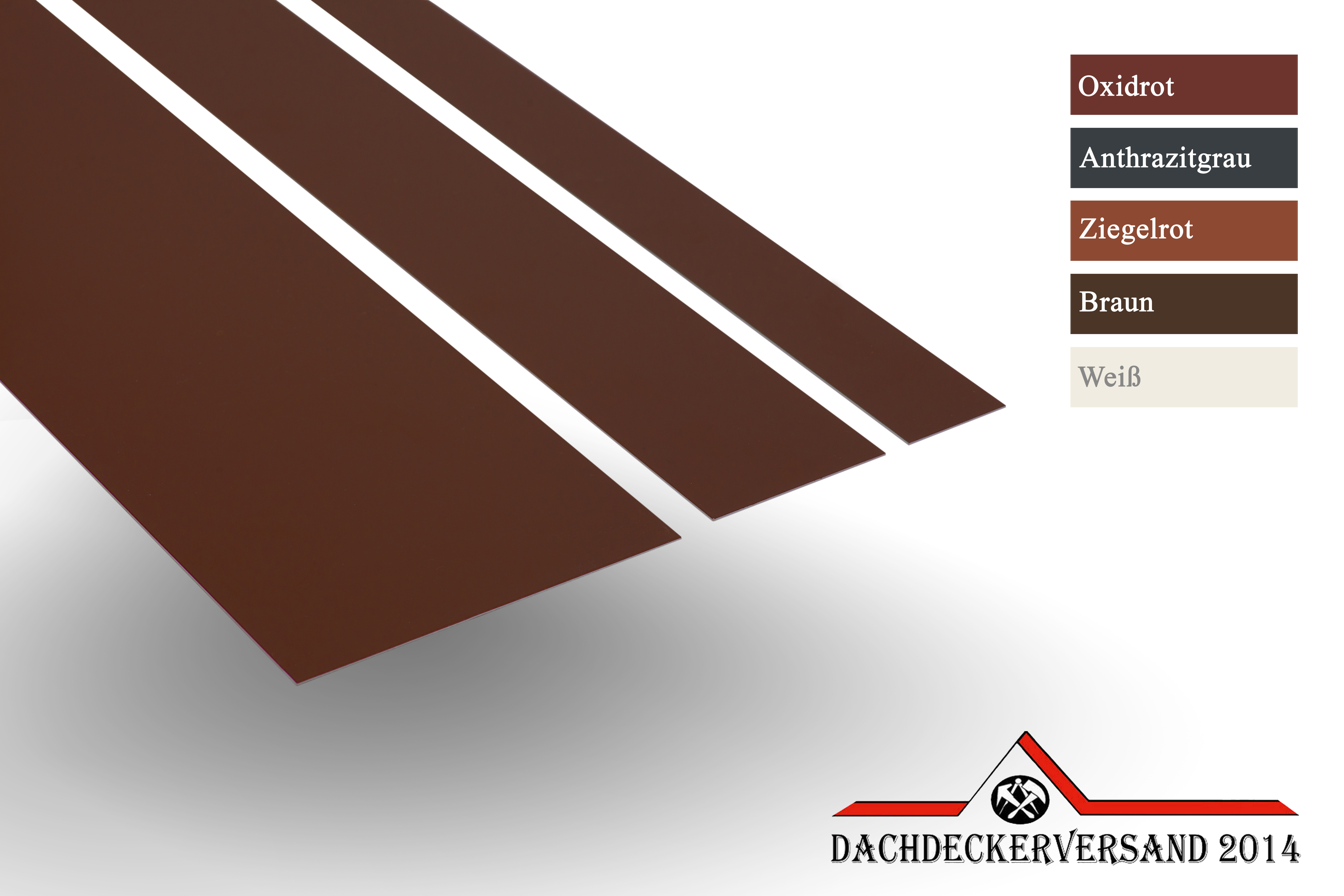 2 m Blechstreifen Alustreifen Streifenblech Glattblech Flachblech 0,8 mm stark - verschiedene Farben
