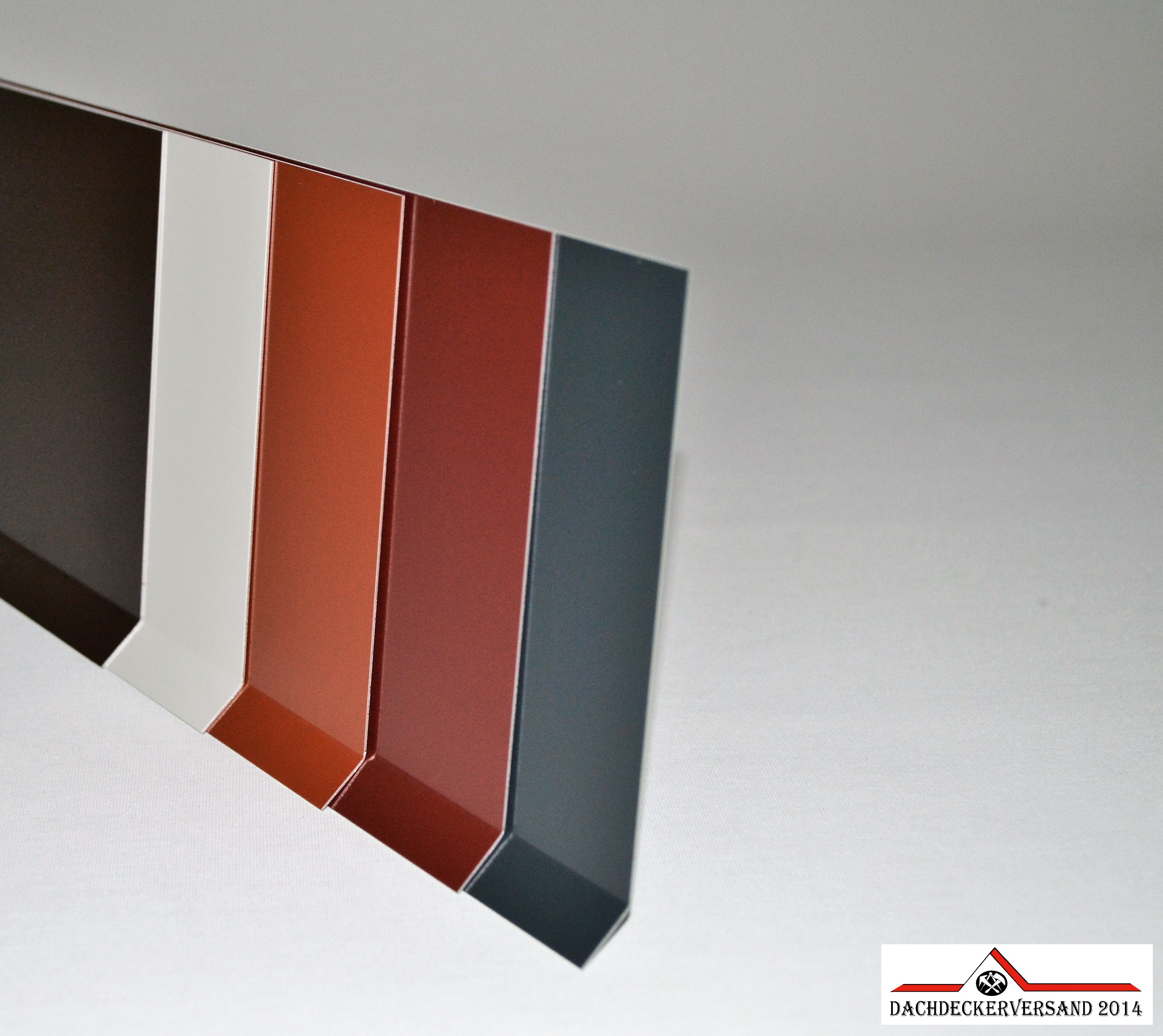 1m Ortblende Ortgangblende Dachblende Windbrett Ortgangbrettverkleidung Aluminium farbig (Form B)