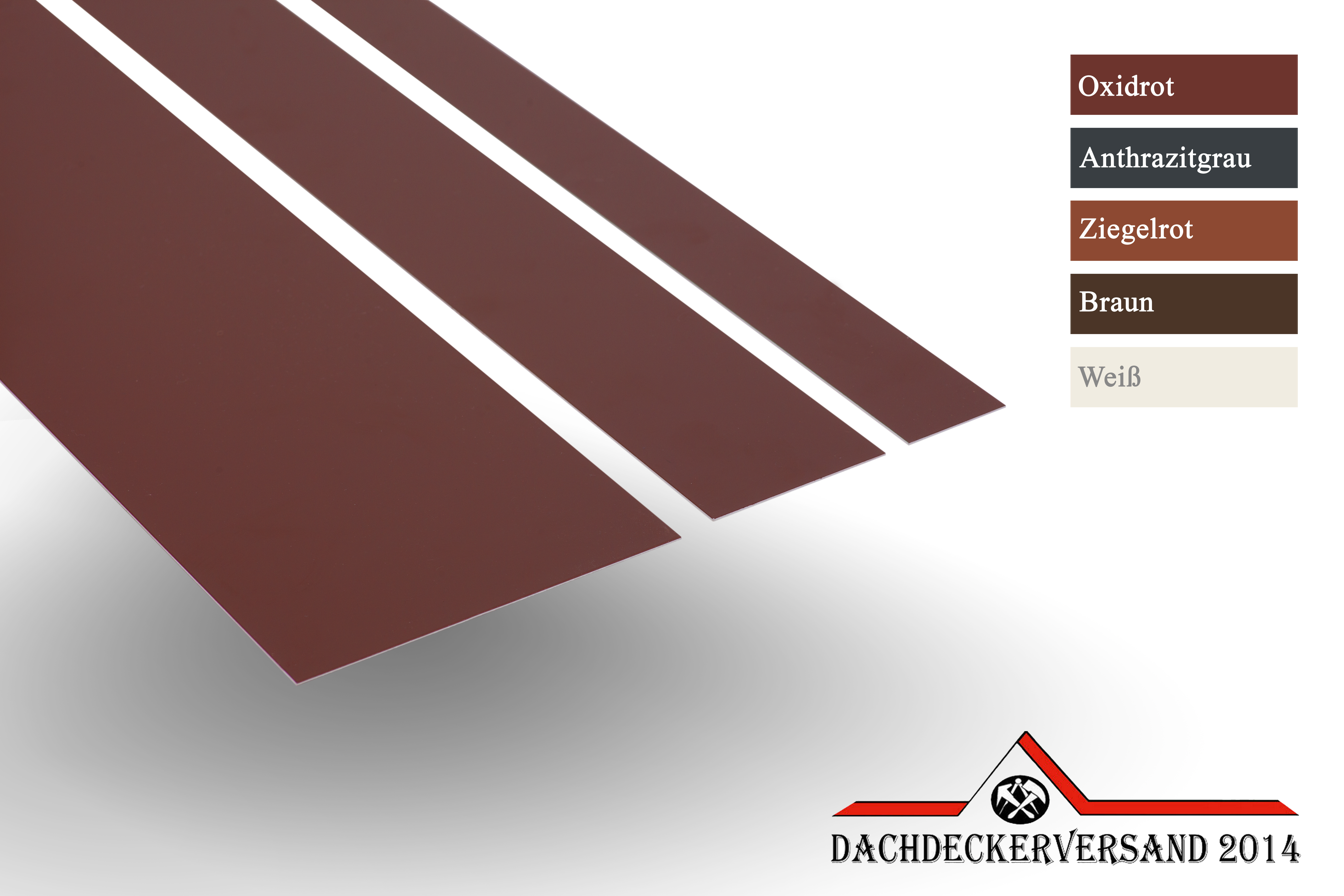 2 m Blechstreifen Alustreifen Streifenblech Glattblech Flachblech 0,8 mm stark - verschiedene Farben