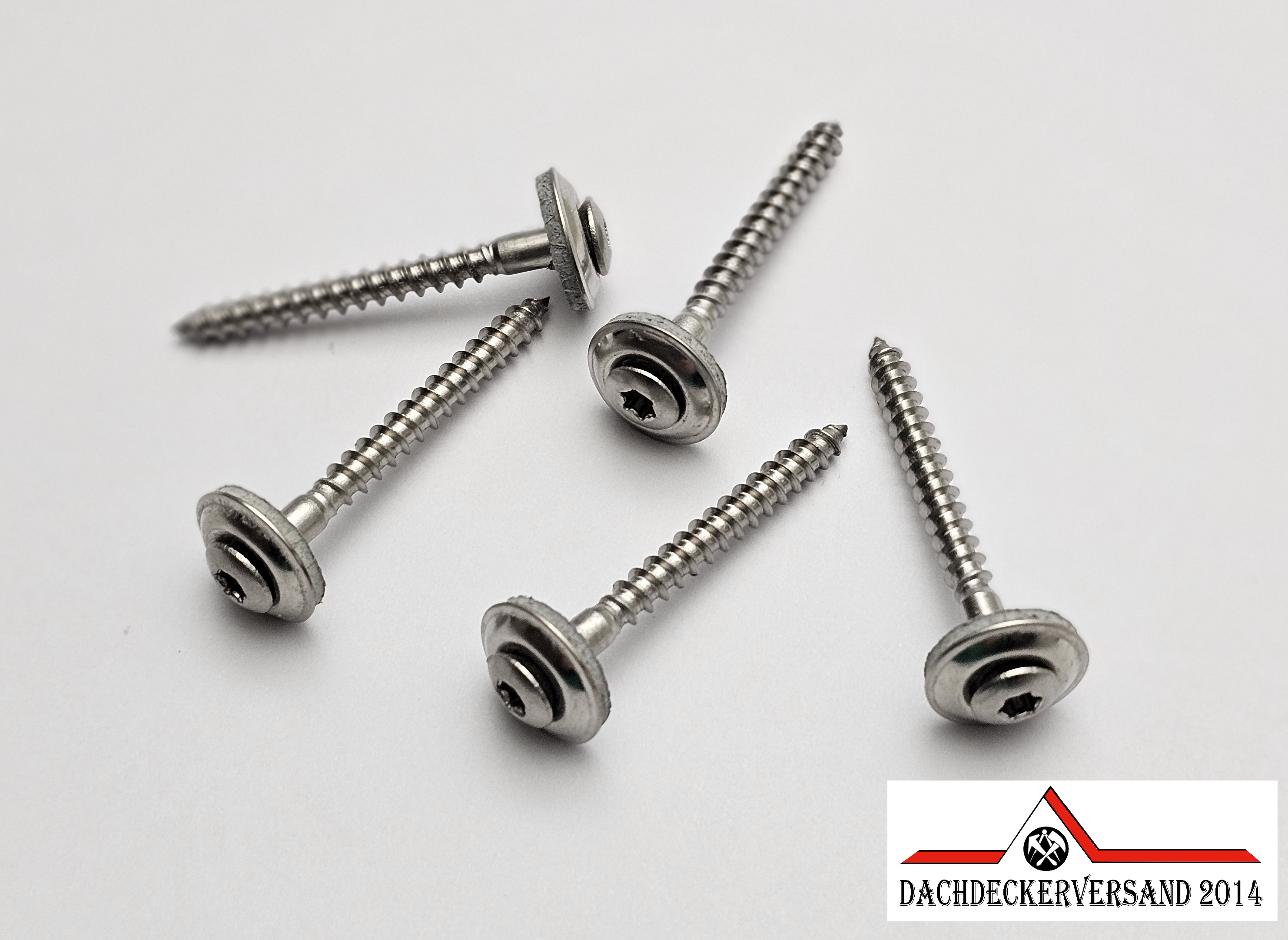 4,5 x 45 mm Spenglerschrauben Edelstahl A2 mit Dichtscheibe Schraube Spenglerschraube - 25 Stück  4,5 x 45 mm Spenglerschrauben Edelstahl A2 mit Dichtscheibe Schraube Spenglerschraube - 25 Stück