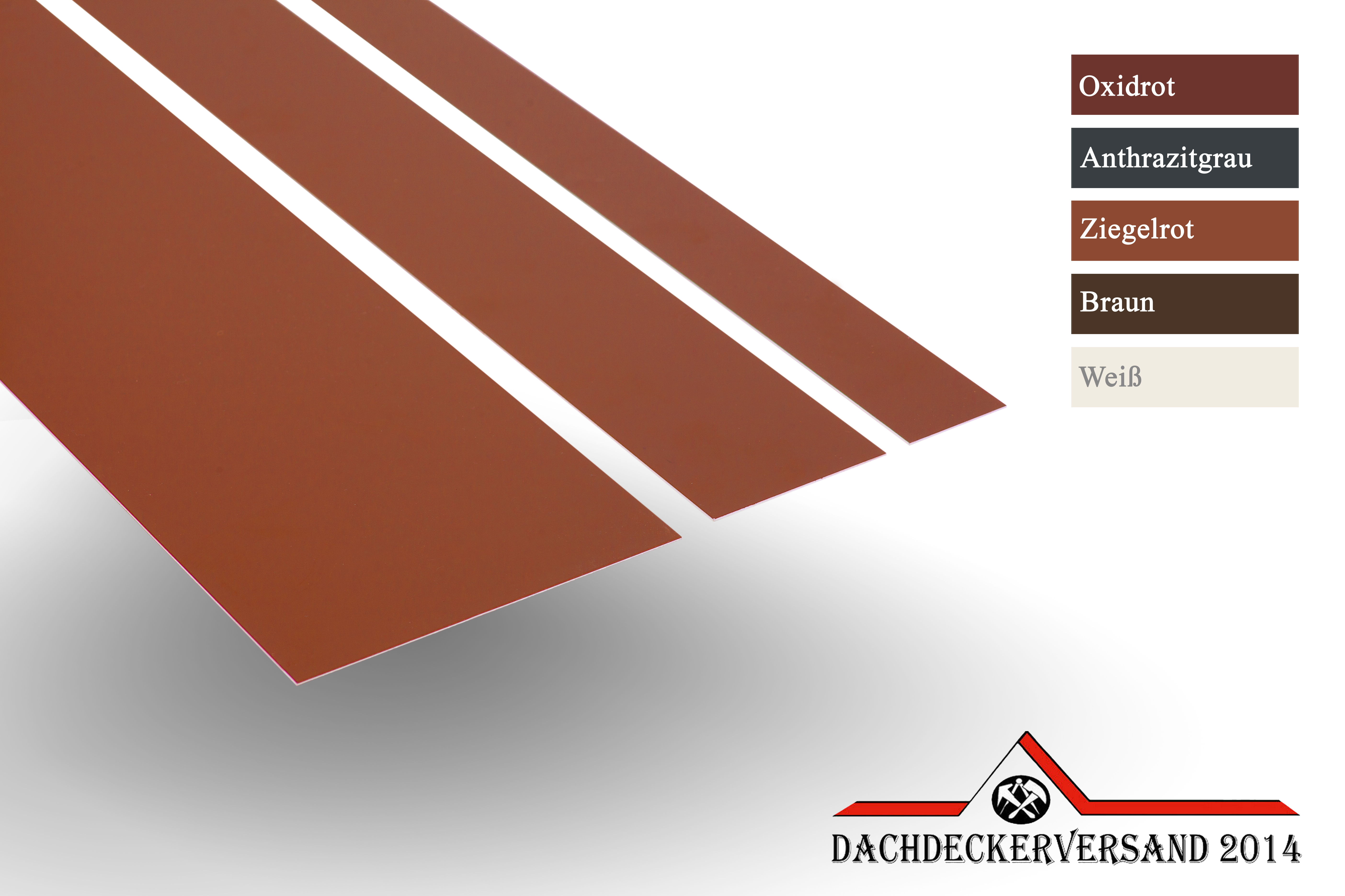 2 m Blechstreifen Alustreifen Streifenblech Glattblech Flachblech 0,8 mm stark - verschiedene Farben