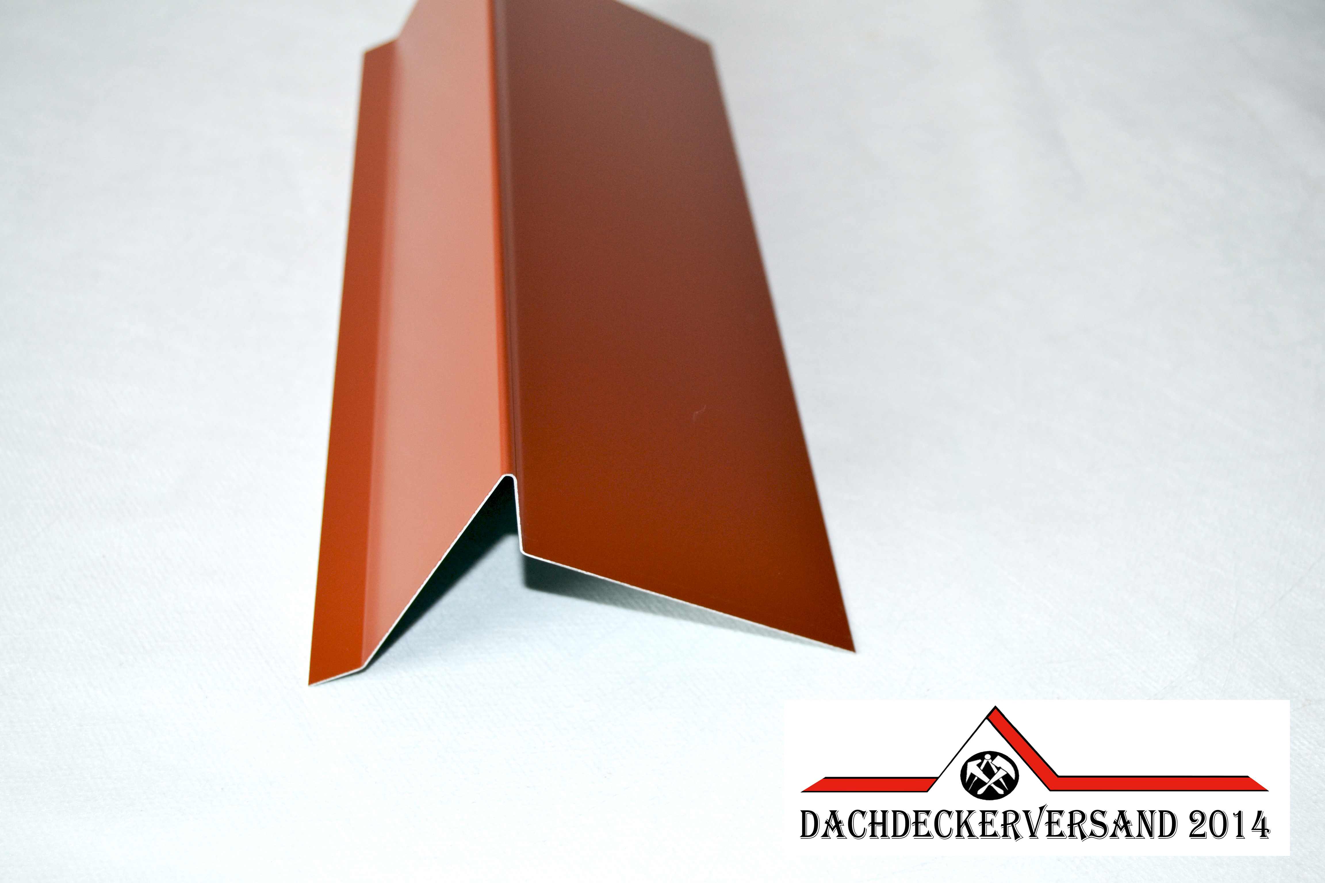 1 m Ortblech Ortgang Ortgangblech Dachblech  Alu Aluminium farbig 0,8 mm stark (Form D)