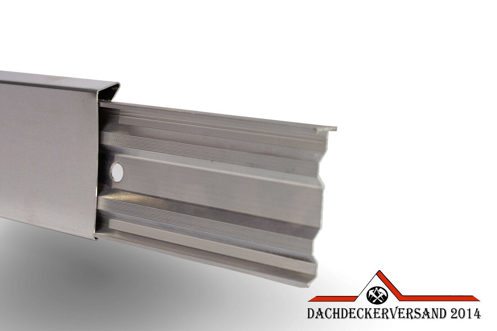 2m Kappleiste Aluminium stranggepresst wahlweise mit Blende und Verbinder