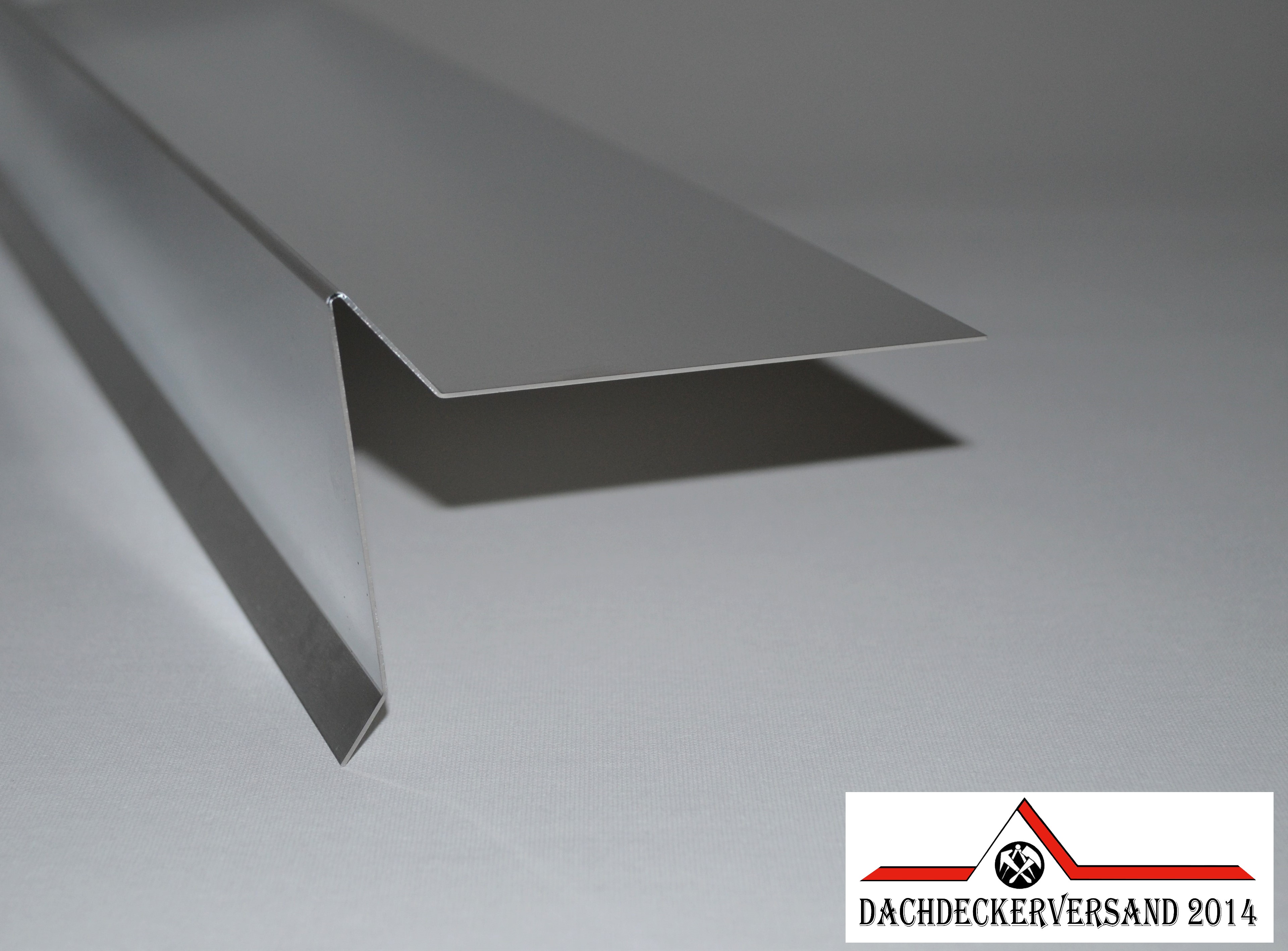 1 m Ortblech Ortgang Ortgangblech Dachblech  Alu Aluminium natur 0,8 mm stark (Form D) 
