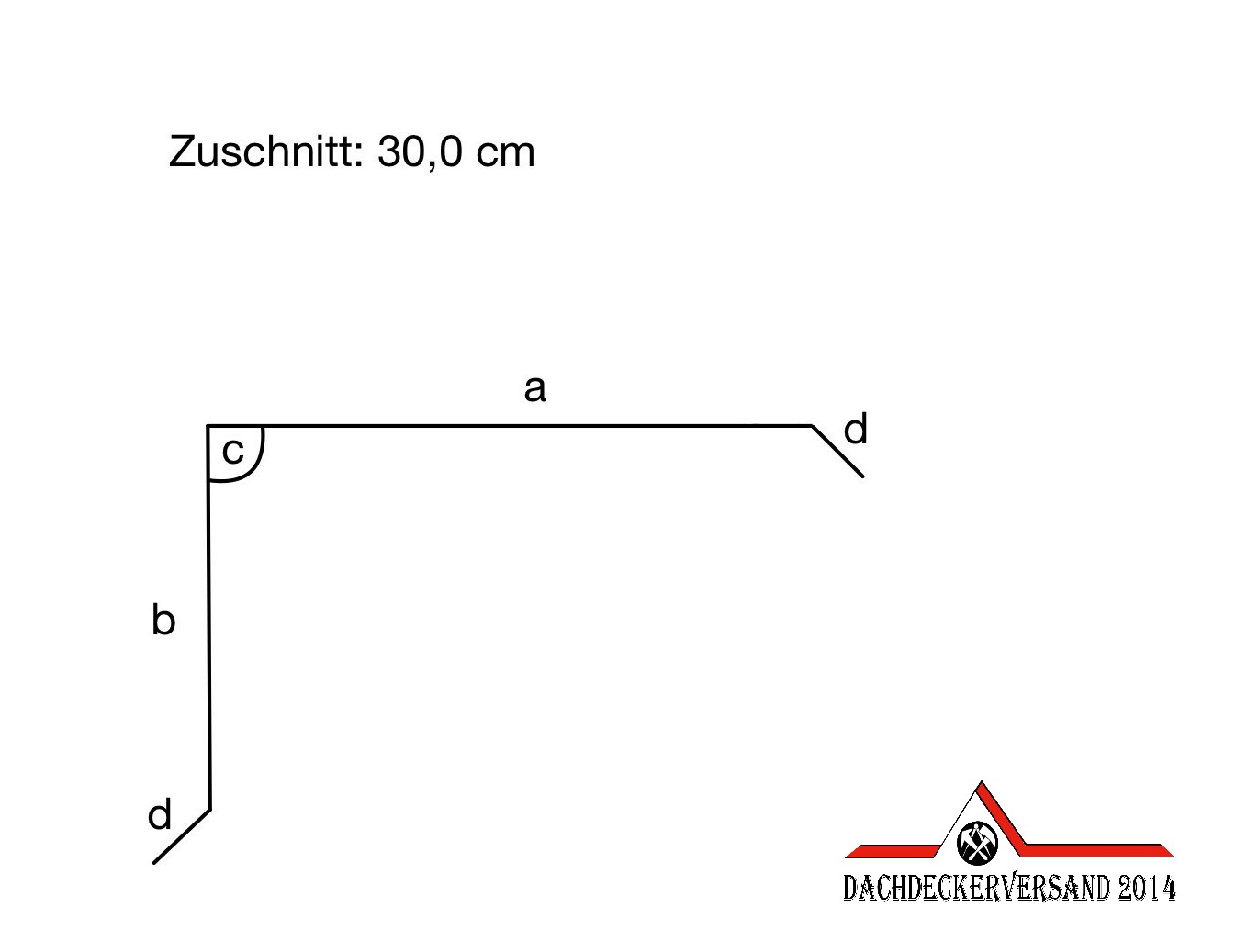 2 m Ortblech Ortgangblech Dachrandblech Flachdach 0,8 mm stark Alu Aluminium farbig (Form B)