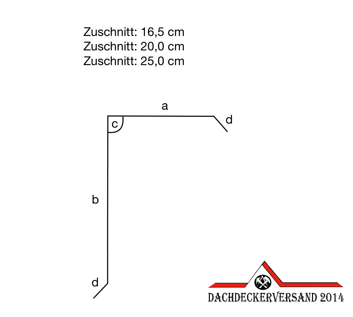 2 m Ortblech Ortgangblech Dachrandblech Flachdach 0,8 mm stark Alu Aluminium farbig (Form B)
